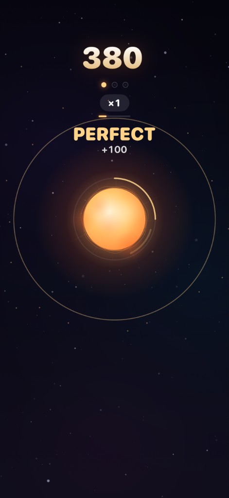 Umbra gameplay — perfect timing with +100 points